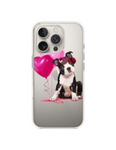 iPhone 16 Pro Case Dog Dog Ballons Eyesali Heart Pink...
