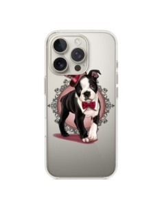 Cover iPhone 16 Pro Cane Bulldog Dog Gentleman Papillon...