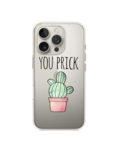 Cover iPhone 16 Pro You Prick Cactus Trasparente -...