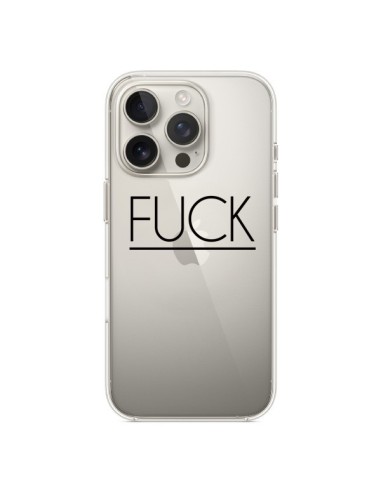 Cover iPhone 16 Pro Fuck Trasparente - Maryline Cazenave
