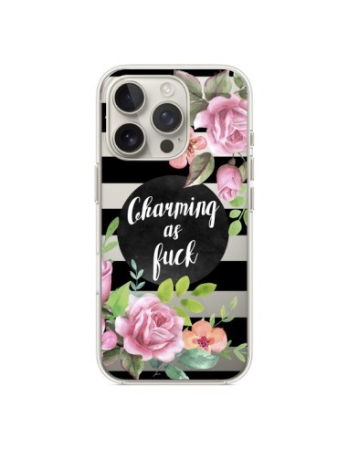 iPhone 16 Pro Case Charming as Fuck Flowerss Clear - Maryline Cazenave