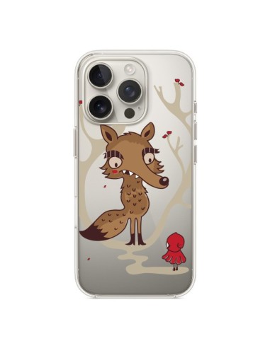 iPhone 16 Pro Case Cappuccetto Red Loup Hello Big Wolf Clear - Maria Jose Da Luz