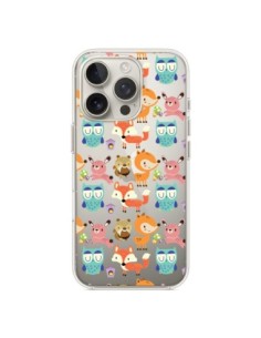 Cover iPhone 16 Pro Renard Ecureuil Coniglio Hibou...