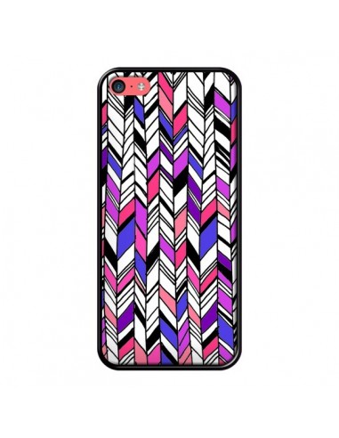 Coque Graphic Azteque Rose Violet pour iPhone 5C - Léa Clément