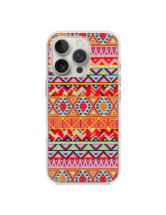 iPhone 16 Pro Case India Style Pattern Wood Aztec -...