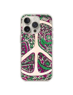 Cover iPhone 16 Pro Peace and Amore Azteco Vaniglia -...