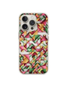 Cover iPhone 16 Pro Azteco Triangolo Geometrico World -...