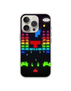 Coque iPhone 16 Pro Invatris Space Invaders Tetris Jeu -...