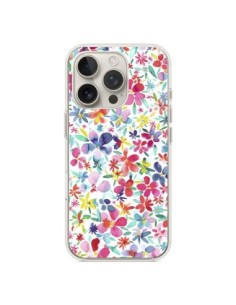 Cover iPhone 16 Pro Colorful Fiori Petals Blu - Ninola...