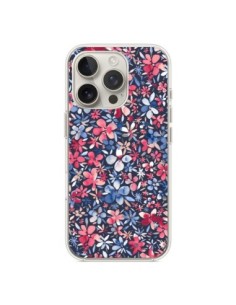 Cover iPhone 16 Pro Colorful Little Fiori Azzurro -...