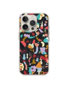 iPhone 16 Pro Case Dreamy Animal Shapes Black - Ninola...