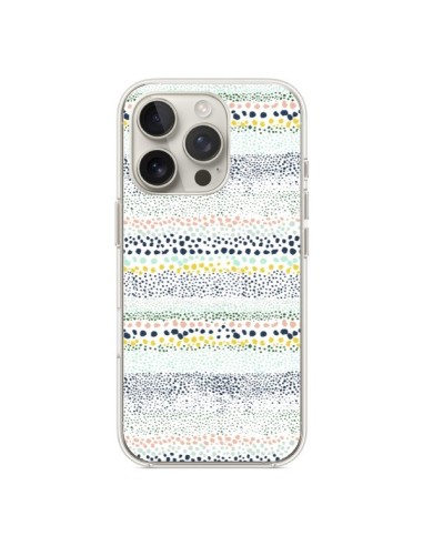 Cover iPhone 16 Pro Little Textured Dots Verde - Ninola Design