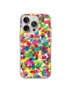 Cover iPhone 16 Pro Speckled Watercolor Blu - Ninola Design