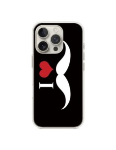 Cover iPhone 16 Pro I Love Moustache - Nico