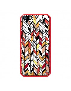 Coque Graphic Azteque Rouge Orange pour iPhone 5 et 5S - Léa Clément 2