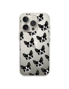 Cover iPhone 16 Pro Cani Boston Terrier Trasparente - Pet...