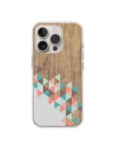 Coque iPhone 16 Pro Wood Bois Azteque Triangles Archiwoo...