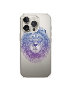Cover iPhone 16 Pro Leone Animale Trasparente - Rachel...