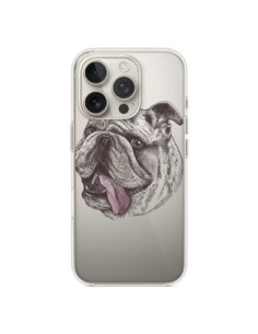Coque iPhone 16 Pro Chien Bulldog Dog Transparente -...