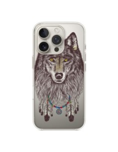 Coque iPhone 16 Pro Loup Wolf Attrape Reves Transparente...