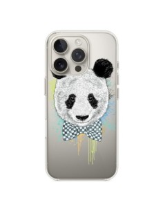 Cover iPhone 16 Pro Panda Papillon Trasparente - Rachel...