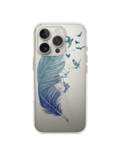 Coque iPhone 16 Pro Plume Feather Fly Away Transparente -...
