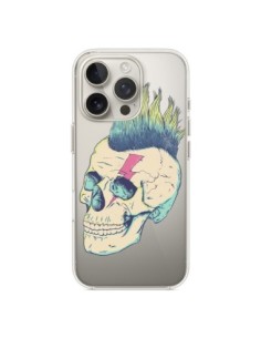 Coque iPhone 16 Pro Tête de Mort Crane Punk Transparente...