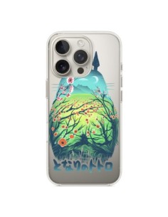 iPhone 16 Pro Case Totoro Manga Flowers Clear - Victor...