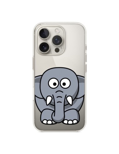 Cover iPhone 16 Pro Elefante Animale Trasparente - Yohan B.
