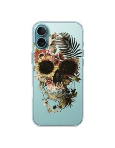 Coque iPhone 16 Plus Garden Skull Tête de Mort...