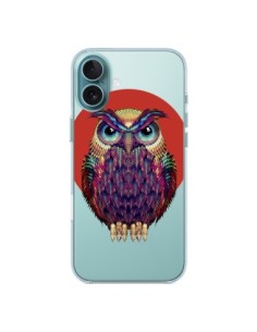 Coque iPhone 16 Plus Chouette Hibou Owl Transparente -...