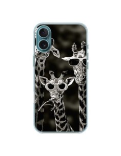 Cover iPhone 16 Plus Giraffa Swag Famiglia Giraffe  -...
