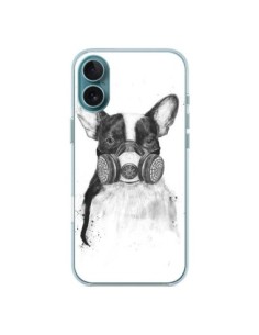 Cover iPhone 16 Plus Tagueur Bulldog Cane Grande Città -...