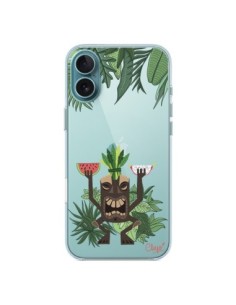 Cover iPhone 16 Plus Tiki Thailandia Giungla Legno...