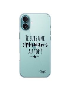Cover iPhone 16 Plus Sono una Mamma al Top Trasparente -...