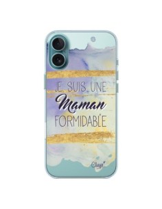Cover iPhone 16 Plus Sono una Mamma Formidabile Viola...