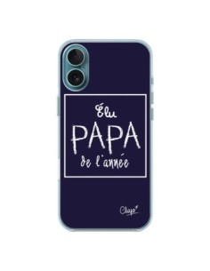 Cover iPhone 16 Plus Eletto Papà dell'Anno Blu Marine -...