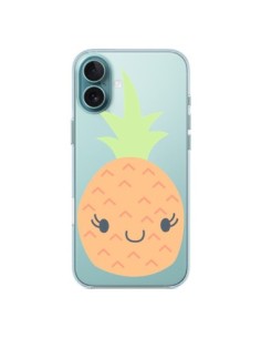 Coque iPhone 16 Plus Ananas Pineapple Fruit Transparente...