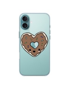Coque iPhone 16 Plus Donuts Heart Coeur Chocolat...