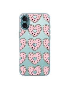 Coque iPhone 16 Plus Donuts Heart Coeur Rose Pink...