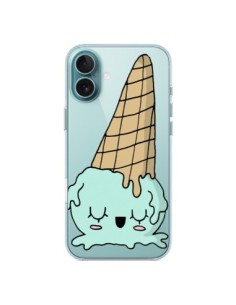 Cover iPhone 16 Plus Gelato Estate Rovesciato Trasparente...
