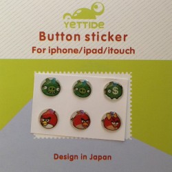 Sticker Angry Birds pour Bouton Home iPhone iPad iPod 2