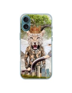 Coque iPhone 16 Plus Hear Me Roar Leopard - Eleaxart