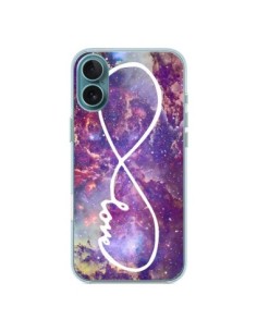 Cover iPhone 16 Plus Amore Forever Infinito Galaxy -...