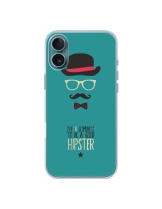 iPhone 16 Plus Case Hat, Glasses, Moustache, Bow Tie to...
