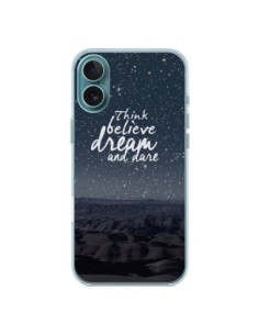 Cover iPhone 16 Plus Think believe dream and dare Sogni -...