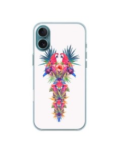 Coque iPhone 16 Plus Parrot Kingdom Royaume Perroquet -...