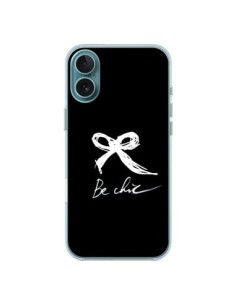 Coque iPhone 16 Plus Be Chic Noeud Papillon Blanc - Léa...