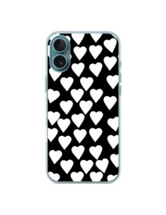 iPhone 16 Plus Case Heart White - Project M