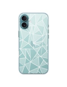 Cover iPhone 16 Plus Linee Griglia Triangles Grid...